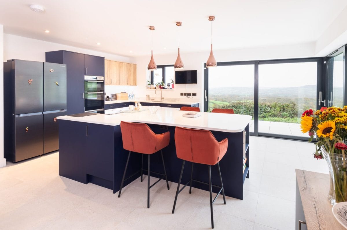 Modern Navy blue kitchen