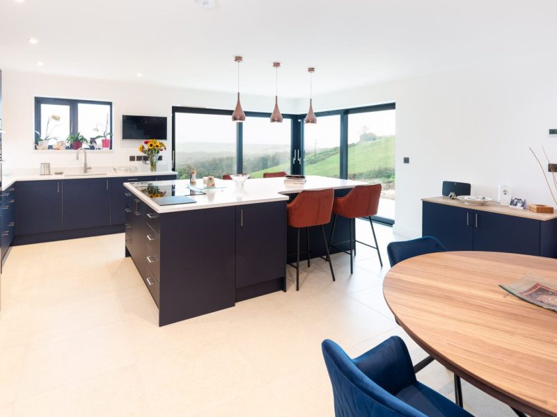 Modern Navy blue kitchen