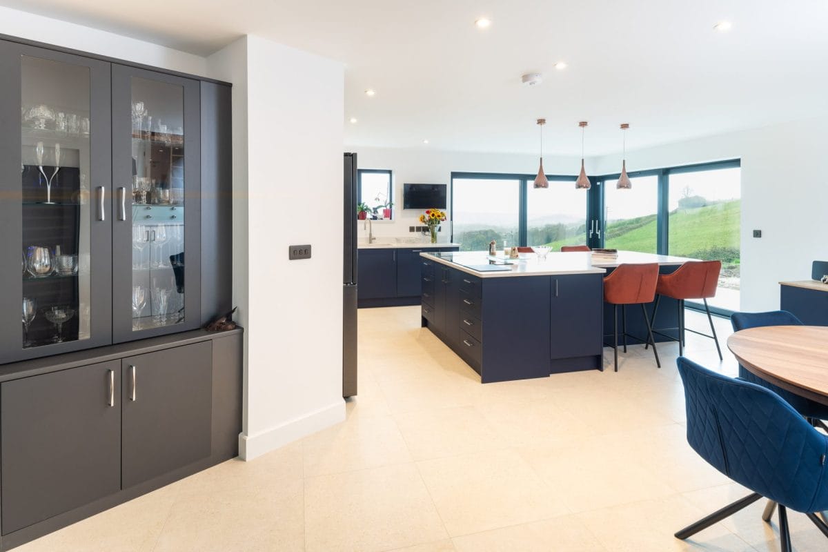 Modern Navy blue kitchen