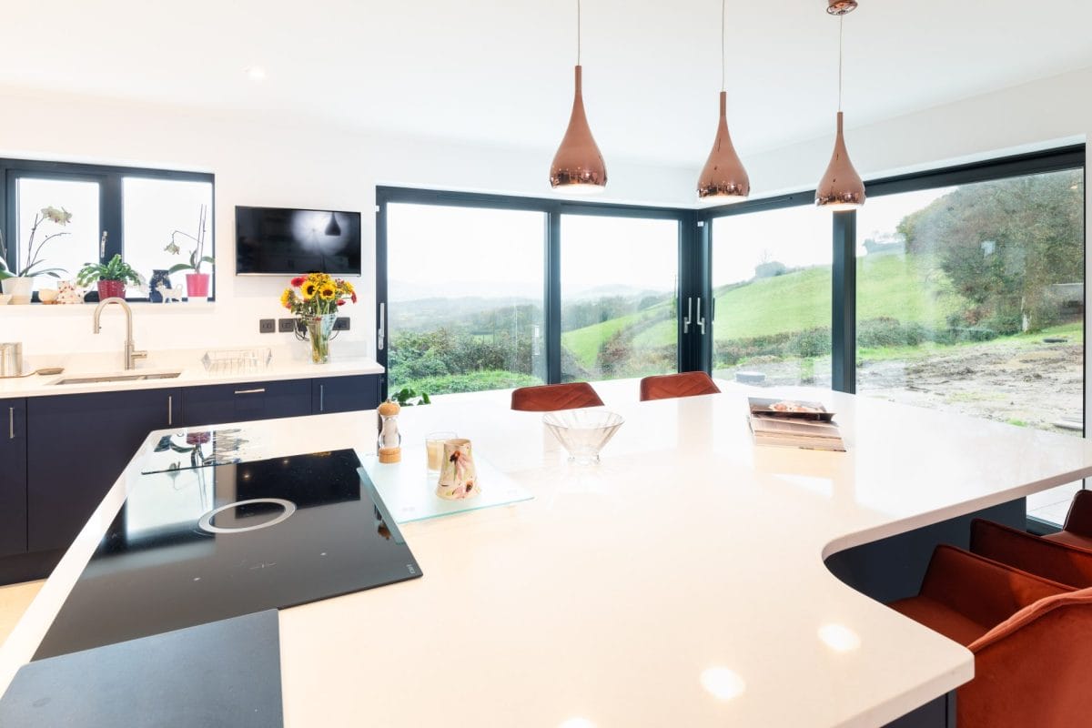 Modern Navy blue kitchen