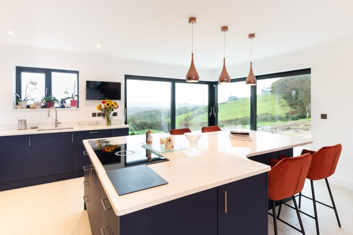 Modern Navy blue kitchen