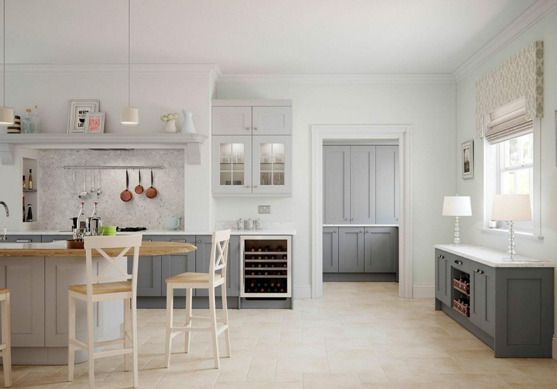 Grey Classic Kitchen Devon